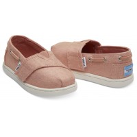 Toms Coral Pink Shimmer Canvas 10013312 Κοραλί Εσπαντρίγιες Casual