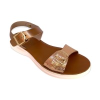 Pretty Soft Πέδιλο 1503 Χρυσό Μπρονζέ