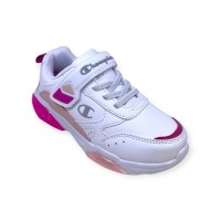 Champion Sneaker ΜΕ ΦΩΤΑΚΙΑ Wave PU G PS S32820 Λευκό Φούξια