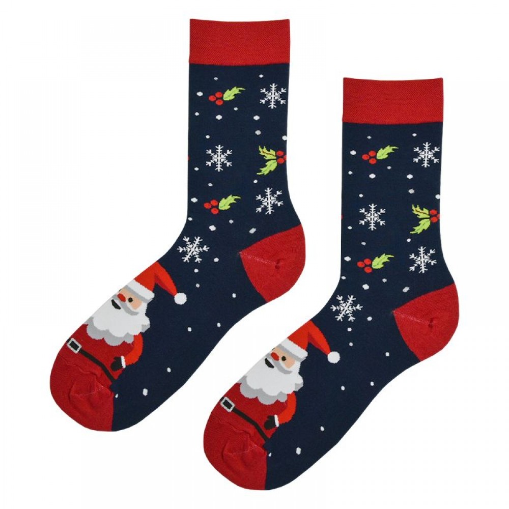Krebo Κάλτσες Christmas 1 Ζευγ. Μπλε