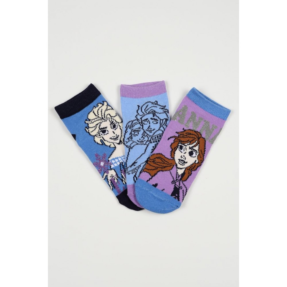 Disney Κάλτσες Frozen EZ06014 Λιλά Γαλάζιο Disney Κάλτσες Frozen EZ06014 Λιλά Γαλάζιο