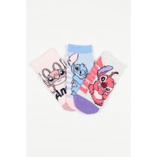 Disney Κάλτσες Stitch EZ06018 Ροζ Γαλάζιο Γκρι Disney Κάλτσες Stitch EZ06018 Ροζ Γαλάζιο Γκρι