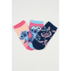 Disney Κάλτσες Stitch EZ06019 Σομον Φούξια Μπλε