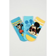 Disney Κάλτσες Mickey EZ06045 Τιρκουάζ Κίτρινο