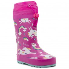 Childrenland Γαλότσες Αδιάβροχες Unicorn YL-8100  Φούξια