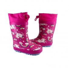 Childrenland Γαλότσες Αδιάβροχες Unicorn YL-8100  Φούξια