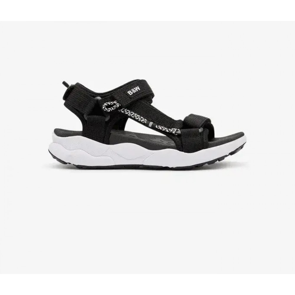 B&W Πέδιλα BWSH360015 Black Canvas B&W Πέδιλα BWSH360015 Black Canvas