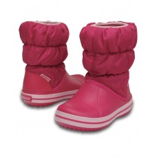 Crocs Winter Puff Boot Kids Φούξια 14613-6XO Γαλότσες Μπότες