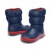 Crocs Winter Puff Boot Kids Μπλε 14613-485 Γαλότσες Μποτάκια