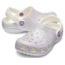 Crocs Classic Glitter Clog k Kids 205441-159 Oyster Πέδιλα Θαλάσσης