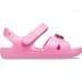 Crocs Classic Cross Strap Charm Sandal T 206947-669 Pink Lemonade