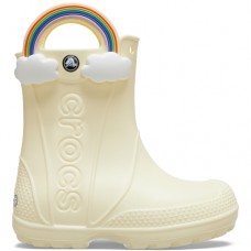 Crocs Handle It Rainbow Rain Boot Kids 210026-76O Εκρού