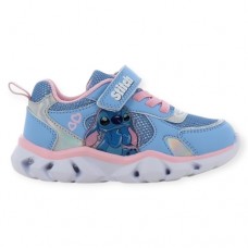Lilo & Stitch Sneaker Με Φωτάκια LS001815 Γαλάζιο Ασημί
