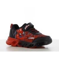 Marvel Spiderman Sneaker ΜΕ ΦΩΤΑΚΙΑ SP014215 Μαύρο Κόκκινο