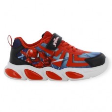 Marvel Spiderman Sneaker ΜΕ ΦΩΤΑΚΙΑ SP015109 Μαύρο Κόκκινο