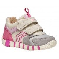 Geox Sneaker B IUPIDOO B3558C 05422 C0874 Γκρι Ροζ