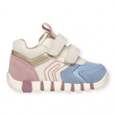 Geox Sneaker B IUPIDOO GIRL B3558C 05422 C5402 Ροζ Γαλάζιο