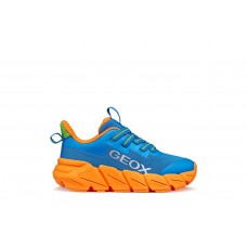 Geox Sneaker J FLEXYPER FAST J46N1A Μπλε Ρουά Πορτοκαλί