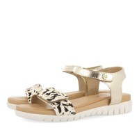 Gioseppo Kids Πέδιλα Acara 65814 Χρυσό Zebra