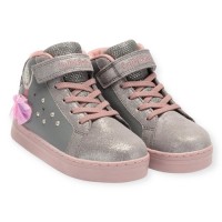 Lelli Kelly Μποτάκι Sneaker ΜΕ ΦΩΤΑΚΙΑ LK AL2286 MILLE STELLE Γκρι