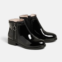 Mayoral Μποτάκι 44135-041 Μαύρο Λουστρίνι