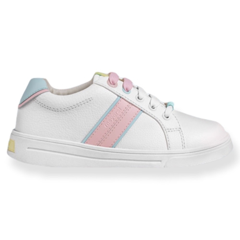 Mayoral Casual Sneaker 47413 Λευκό Ροζ