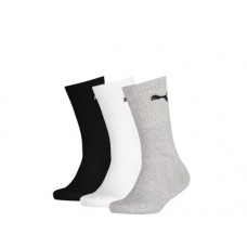 Puma Κάλτσες SPORT JUNIOR 3P 100000965 Μαύρο Γκρι Λευκό