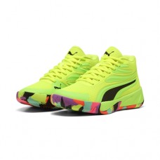 Puma Basket Sneaker Court Pro Marble Jr 311395 02 Yellow Alert-Green Glare