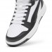Puma Sneaker Μποτάκι Rebound V6 Mid Jr Λευκό Μαύρο