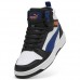Puma Sneaker Rebound V6 Mid Jr 393831 31 Λευκό Μαύρο Μπλε Puma Sneaker Rebound V6 Mid Jr 393831 31 Λευκό Μαύρο Μπλε