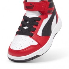 Puma Sneaker Μποτάκι Rebound V6 Mid AC+ PS Λευκό Κόκκινο
