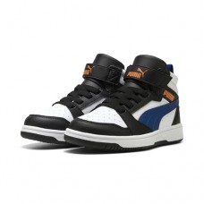 Puma Sneaker Rebound V6 Mid PS 393832 31 Λευκό Μαύρο Μπλε