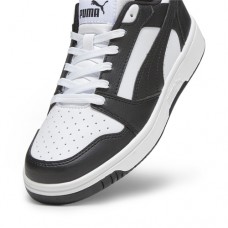 Puma Sneaker Rebound V6 Lo Jr Λευκό Μαύρο
