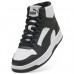 Puma Μποτάκι Rebound Slam Mid Jr 408800 01 Λευκό Μαύρο Puma Μποτάκι Rebound Slam Mid Jr 408800 01 Λευκό Μαύρο