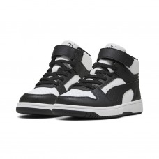 Puma Μποτάκι Rebound Slam Mid PS 408801 01 Λευκό Μαύρο