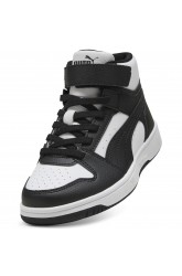 Puma Μποτάκι Rebound Slam Mid PS 408801 01 Λευκό Μαύρο