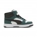 Puma Μποτάκι Rebound Slam Mid Inf 408802 05 Λευκό Πράσινο Μαύρο
