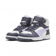 Puma Μποτάκι Rebound Slam Mid PS  408801 06 Μωβ Λιλά Λευκό