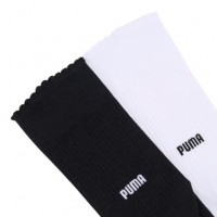 Puma Κάλτσες Scallop Edge 947221 2P Λευκό Μαύρο