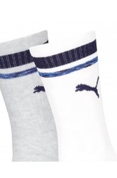 Puma Κάλτσες Heritage Stripe Crew 947227 2P Λευκό 