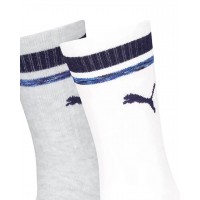 Puma Κάλτσες Heritage Stripe Crew 947227 2P Λευκό 