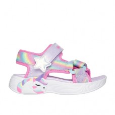 Skechers Πέδιλα Με Φωτάκια Dreamy Unicorns 303107N_LVMT Μωβ Λιλά