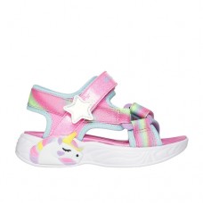 Skechers Πέδιλο Με Φωτάκια Unicorn Dreams 303107N_PKMT Ροζ