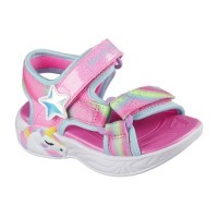 Skechers Πέδιλο Με Φωτάκια Unicorn Dreams 303107N_PKMT Ροζ