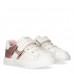 Tommy Hilfiger Low Cut Lace Up-Velcro Sneaker T1A4-32123-1160 Λευκό Ροζ Χρυσός